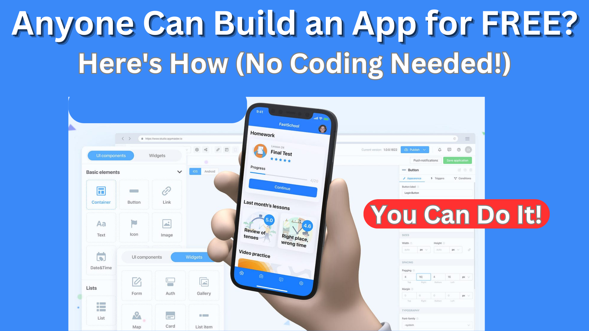 How to Build an App from Scratch Yourself for Free with No-Code Tools