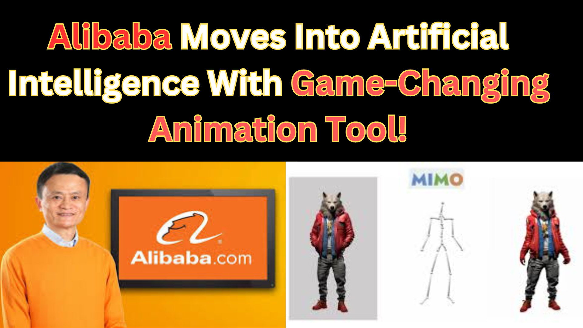 latest video-to-video synthesis animation tool, Mimo from Alibaba