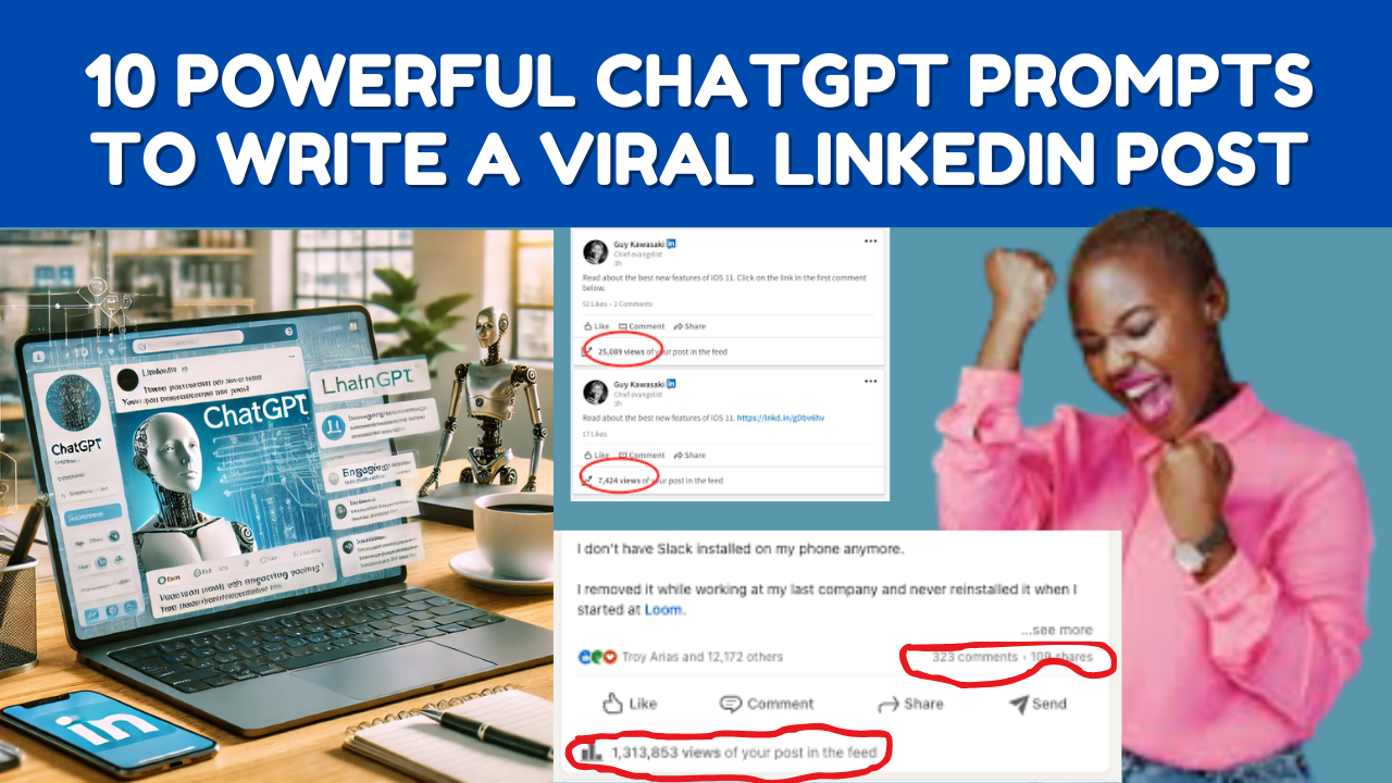 10 Powerful ChatGPT Prompts to Write a Viral LinkedIn Post