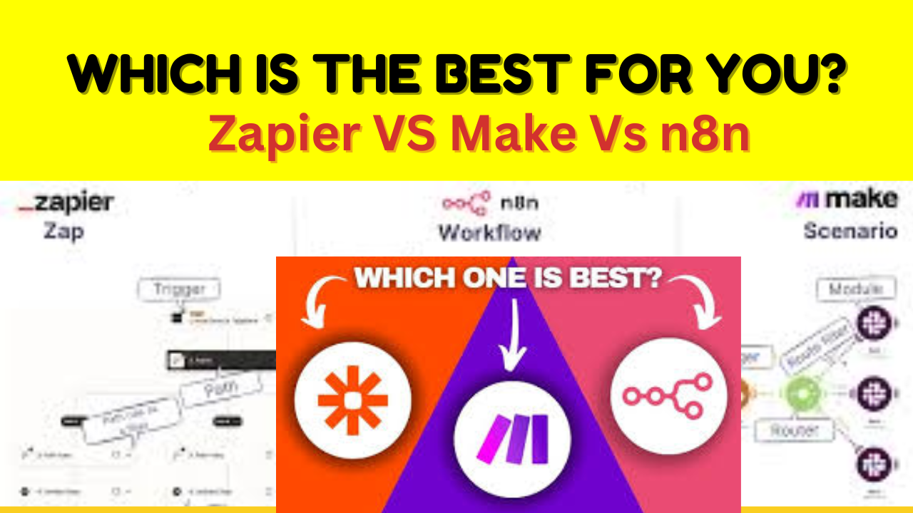 Zapier VS Make Vs n8n