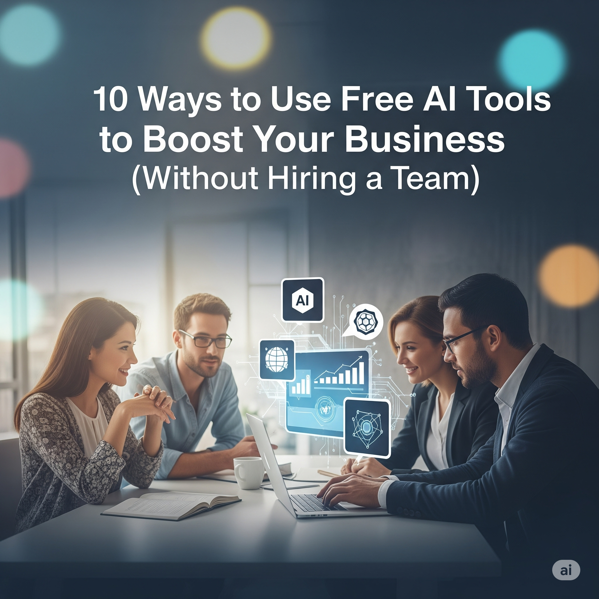 10 Ways to Use Free AI Tools to Boost Your Business (Without Hiring a Team)