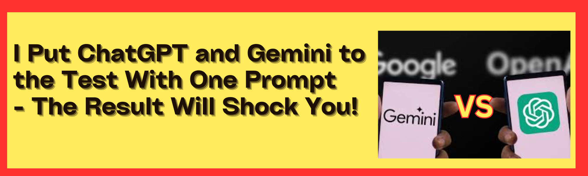 I Put ChatGPT and Gemini to the Test With One Prompt – The Shocking Result!