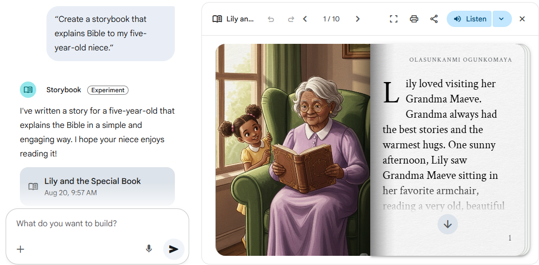How to Create a Personalized Storybook in Gemini (In Just 1 Minute ...