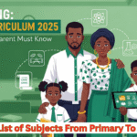 List of Subjects From Primary To SS3