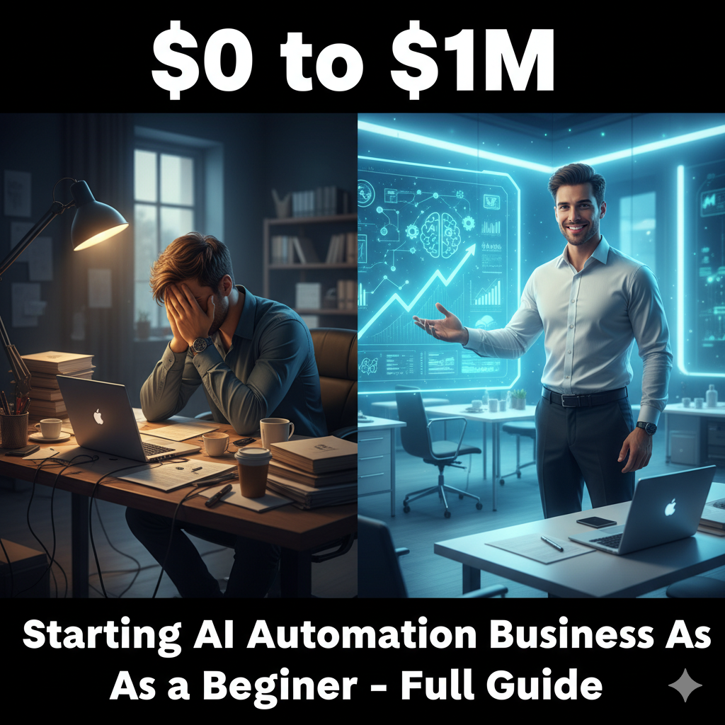 How to Make Money Starting AI Automation Business As a Beginner: Complete Guide from $0 to $1M (2026)