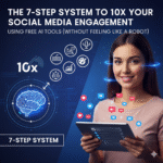 The 7-Step System to 10x Your Social Media Engagement Using Free AI Tools (Without Feeling Like a Robot)