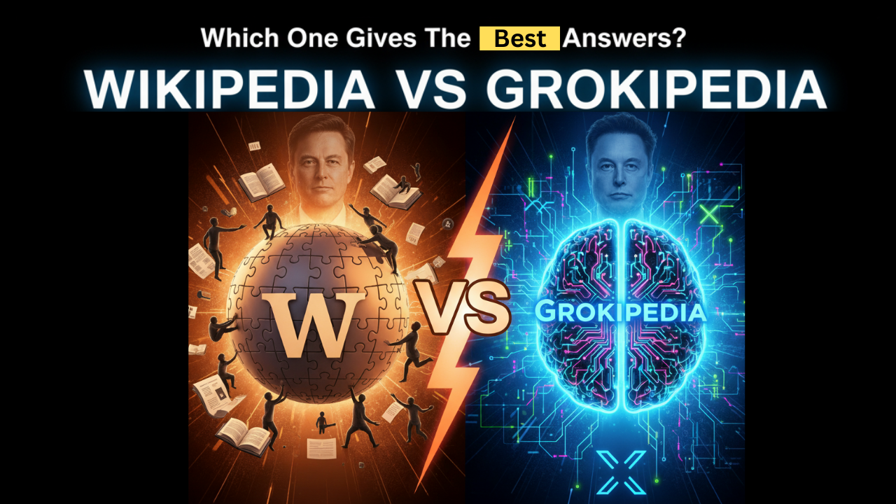 Wikipedia VS Elon Musk's New Grokipedia: Which One Gives Better Answers?