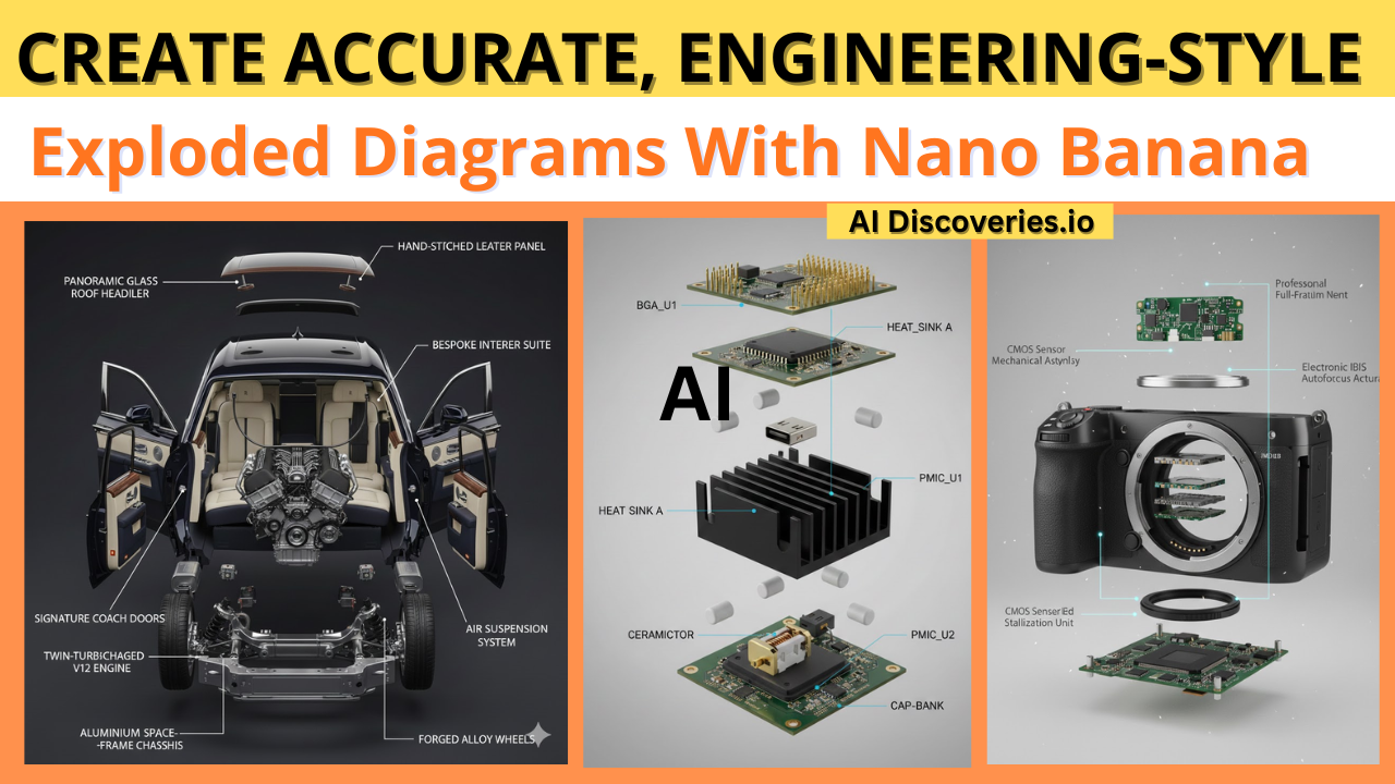 How to Create Accurate, Engineering-Style Exploded Diagrams With Nano Banana