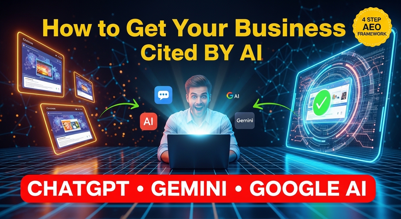 How to get your business cited by AI - 4 Step Framework for AOE: ChatGPT,Gemini,Claude, Grok