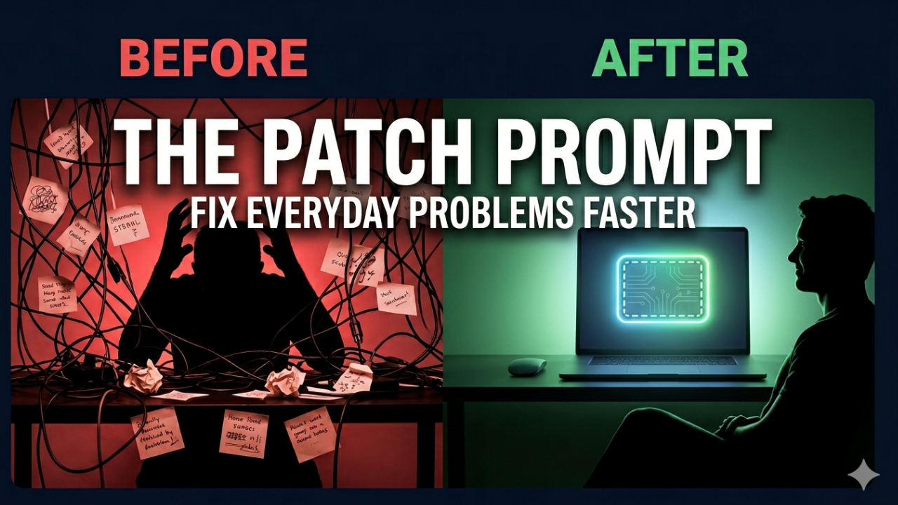 The “Patch” Prompt I Use to Fix Everyday Problems in Minutes