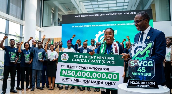 FG Empowers 45 Student Innovators with ₦2.25 Billion S-VCG Grant