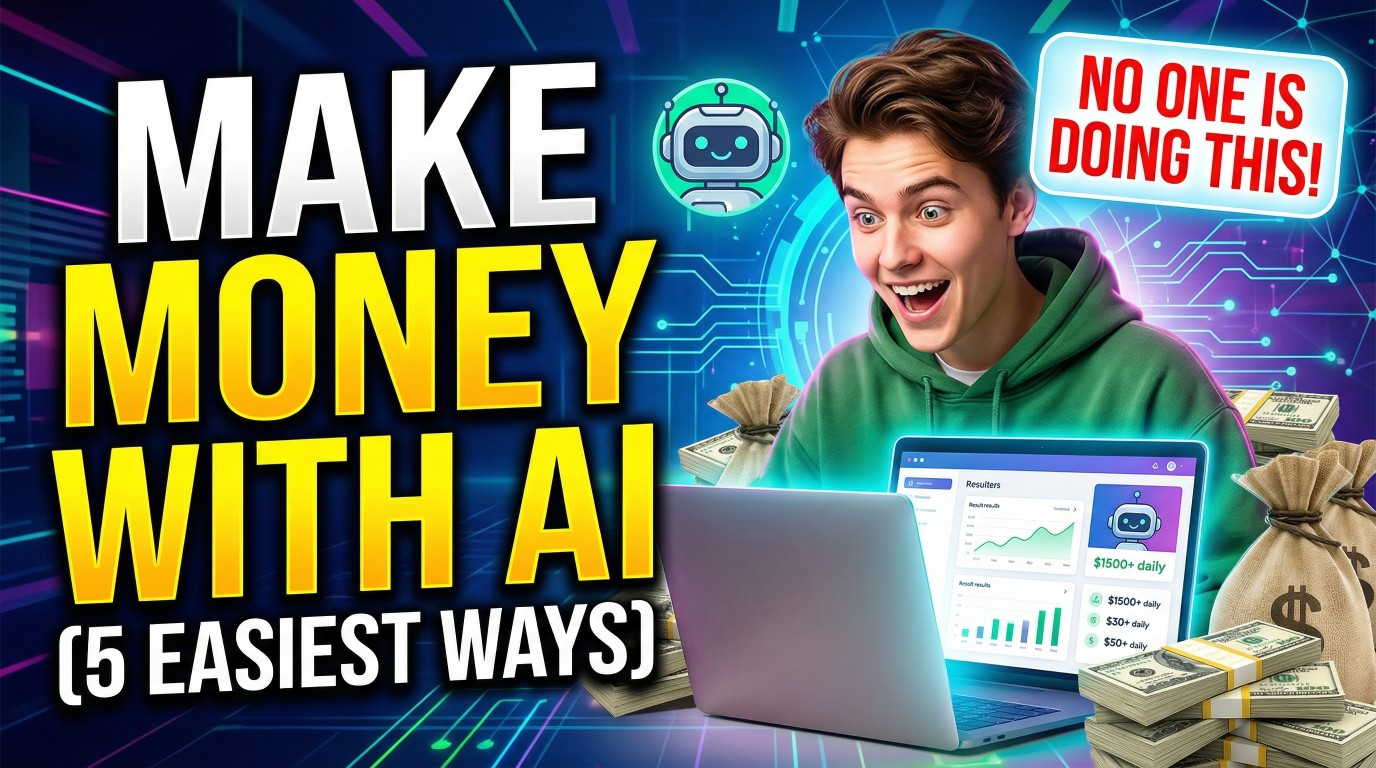 5 EASIEST Ways to Make Money With AI (No One Is Doing This)