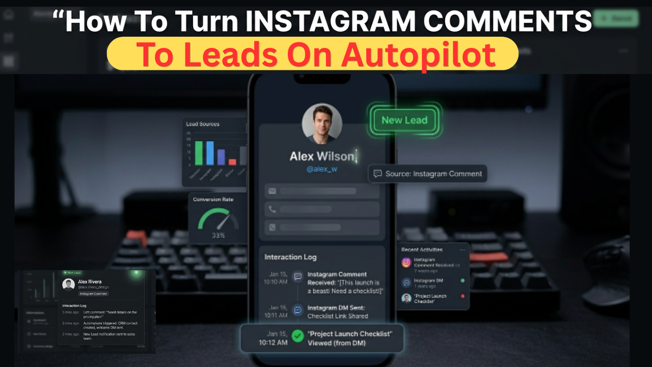 How to Turn instagram comment to Leads on Autopilot