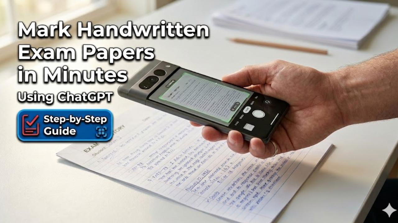 How to mark handwritten exam papers with chatgpt in minutes