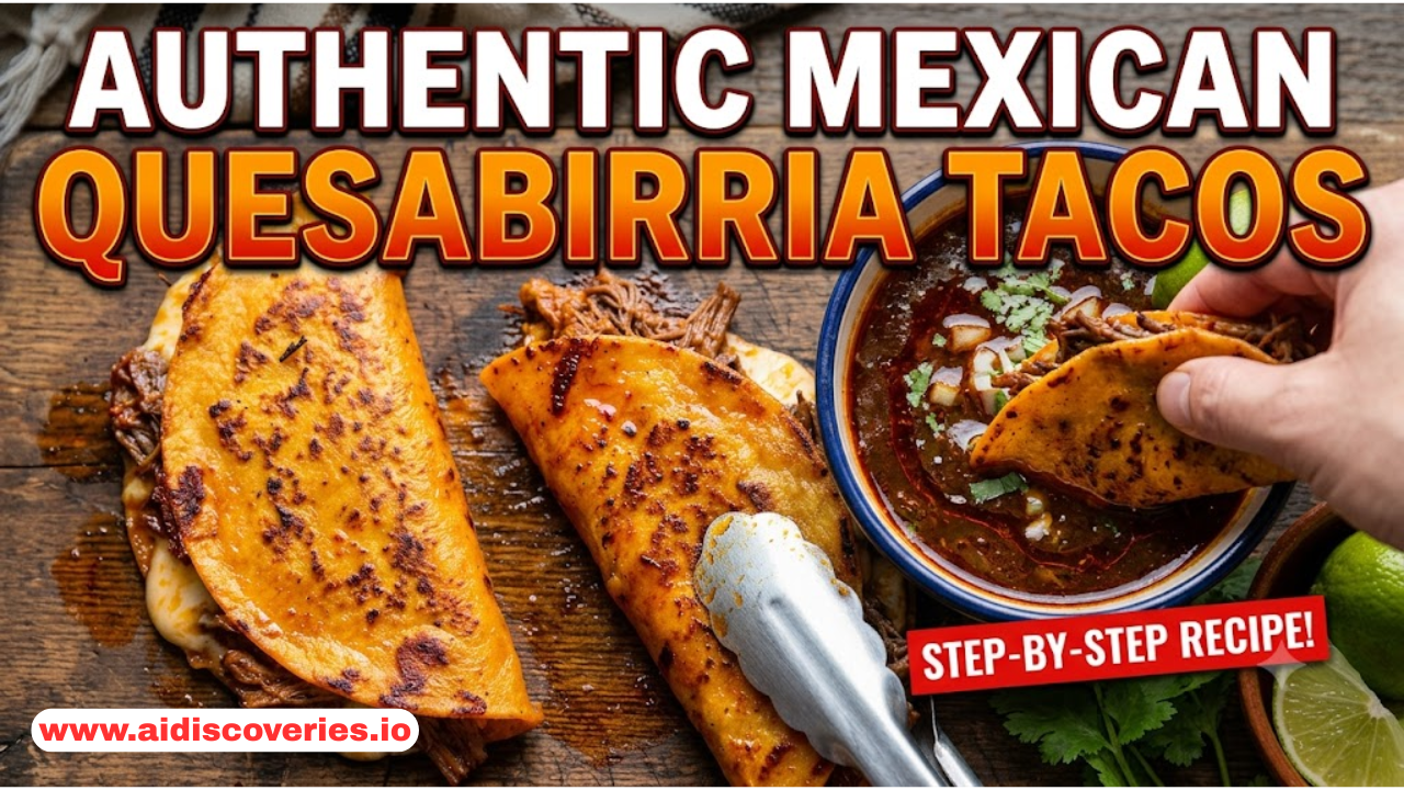 Authentic Mexican Quesabirria Tacos: A Step-by-Step Guide with Consommé