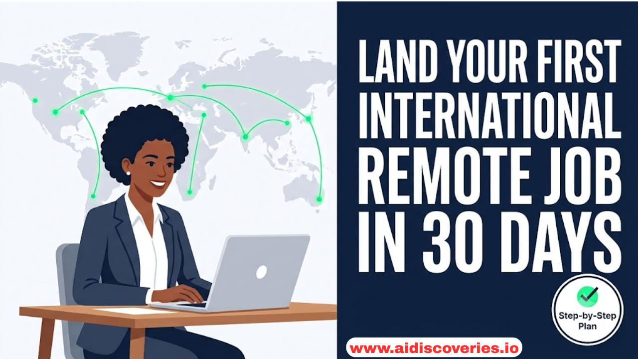 LAND YOUR FIRST INTERNATIONAL REMOTE JOB in 30 DAYS