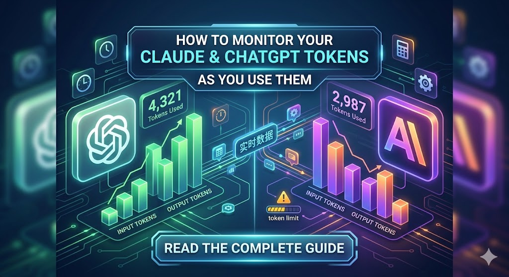 How to Monitor Your Claude and ChatGPT Tokens as You Use Them