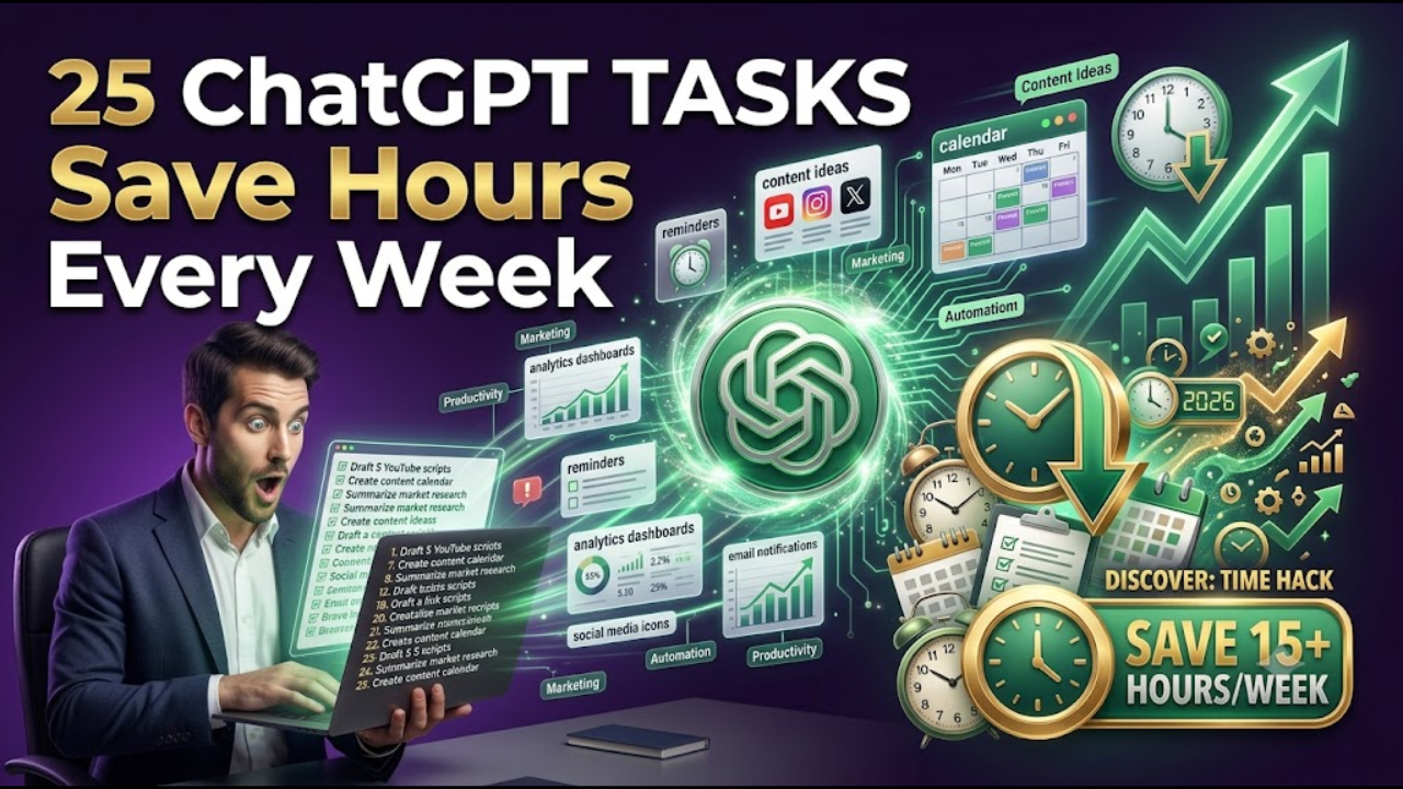 25 ChatGPT Tasks Ideas Every Creator, Entrepreneur, and Marketer Should Try