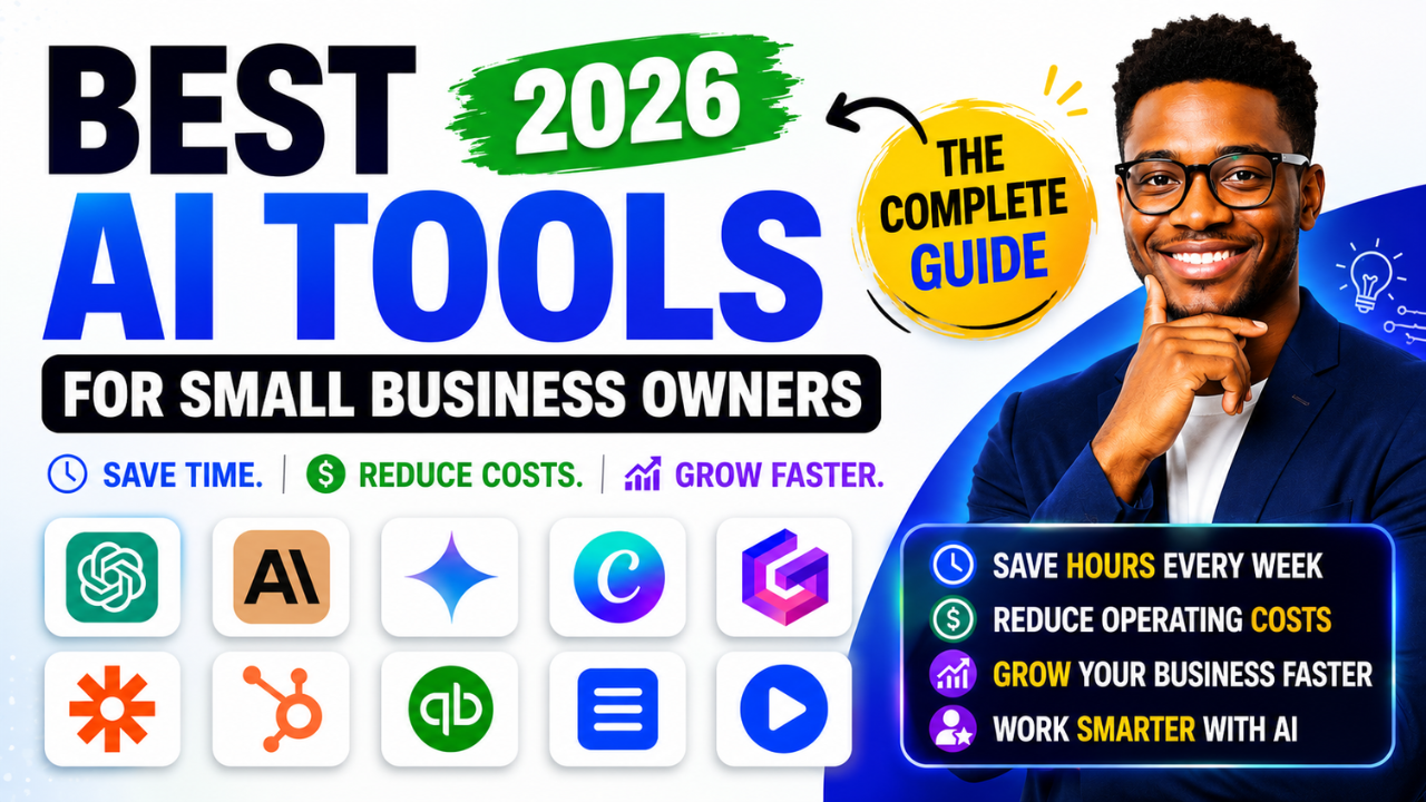 Best AI Tools for Small Business Owners in 2026: The Complete Guide to Saving Time, Reducing Costs, and Growing Faster