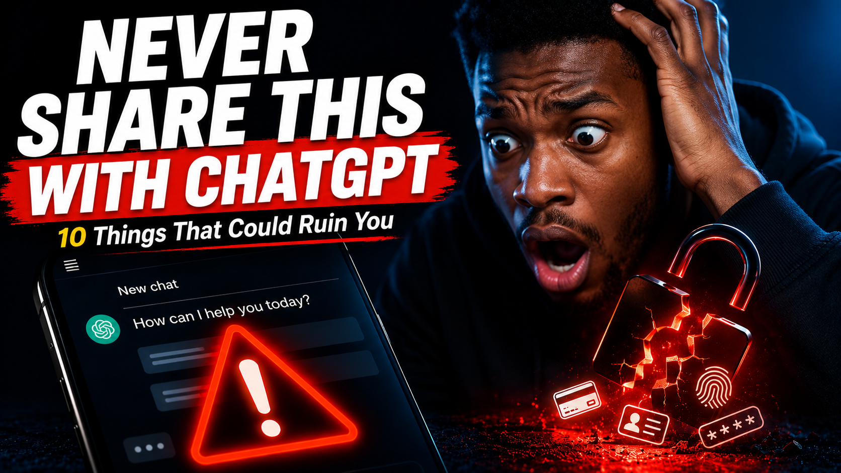 10 Things You Should never share with ChatGPT