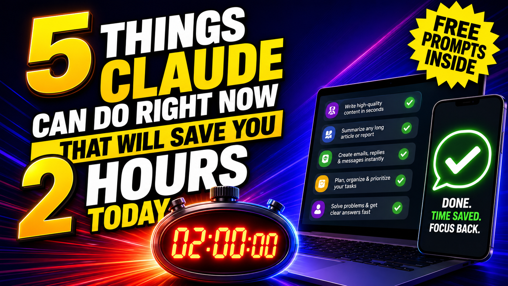 5 Things Claude Can Do Right Now That Will Save You 2 Hours Today