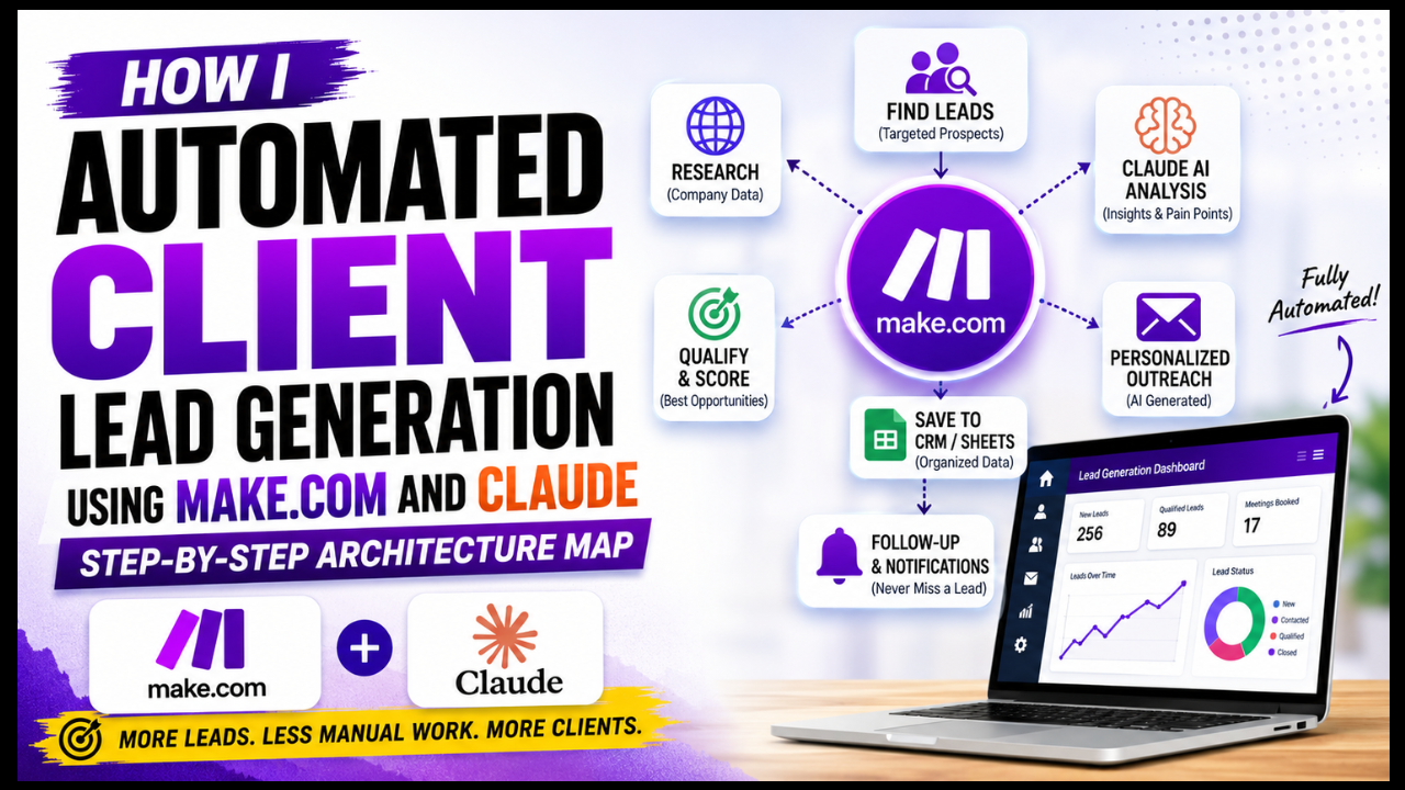 How I Automated Client Lead Generation Using Make.com and Claude (2026 Guide)
