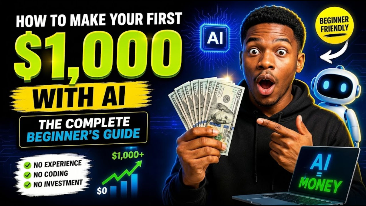 How to Make Your First $1,000 With AI: The Complete Beginner's Guide