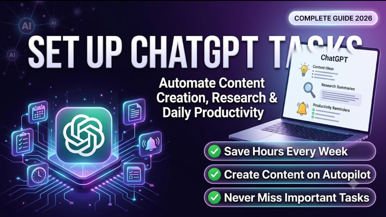 How to Set Up ChatGPT Tasks for Content Creation, Research, and Daily Productivity: The Complete Guide (2026)