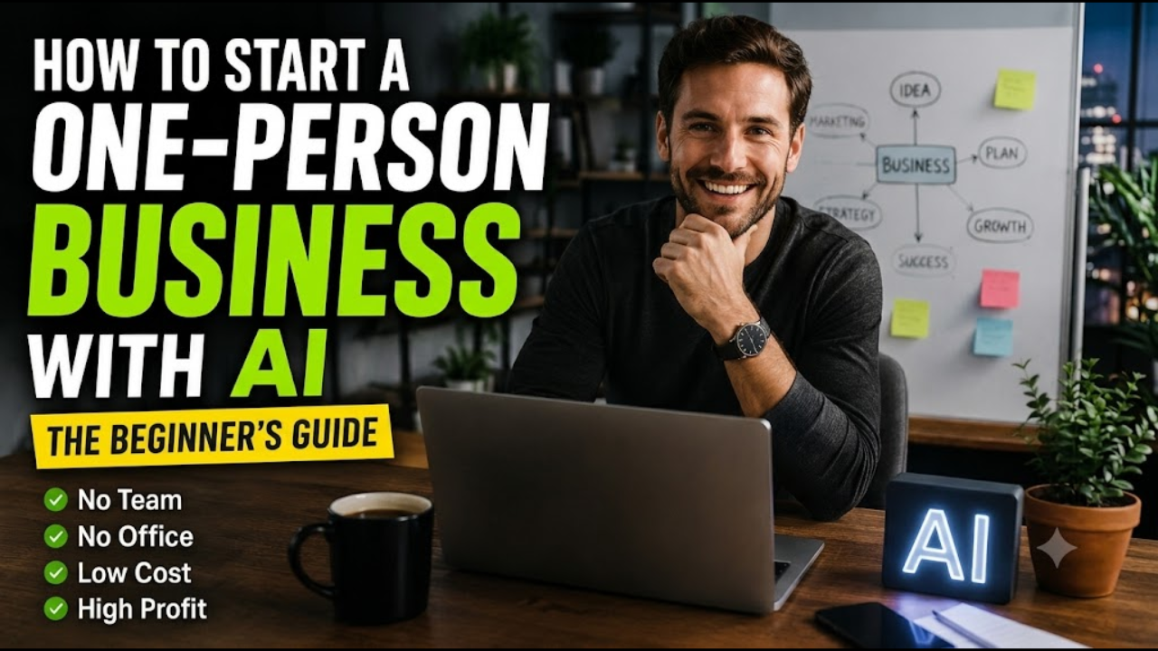 How to Start a One-Person Business With AI: The Complete Beginner’s Guide (2026)