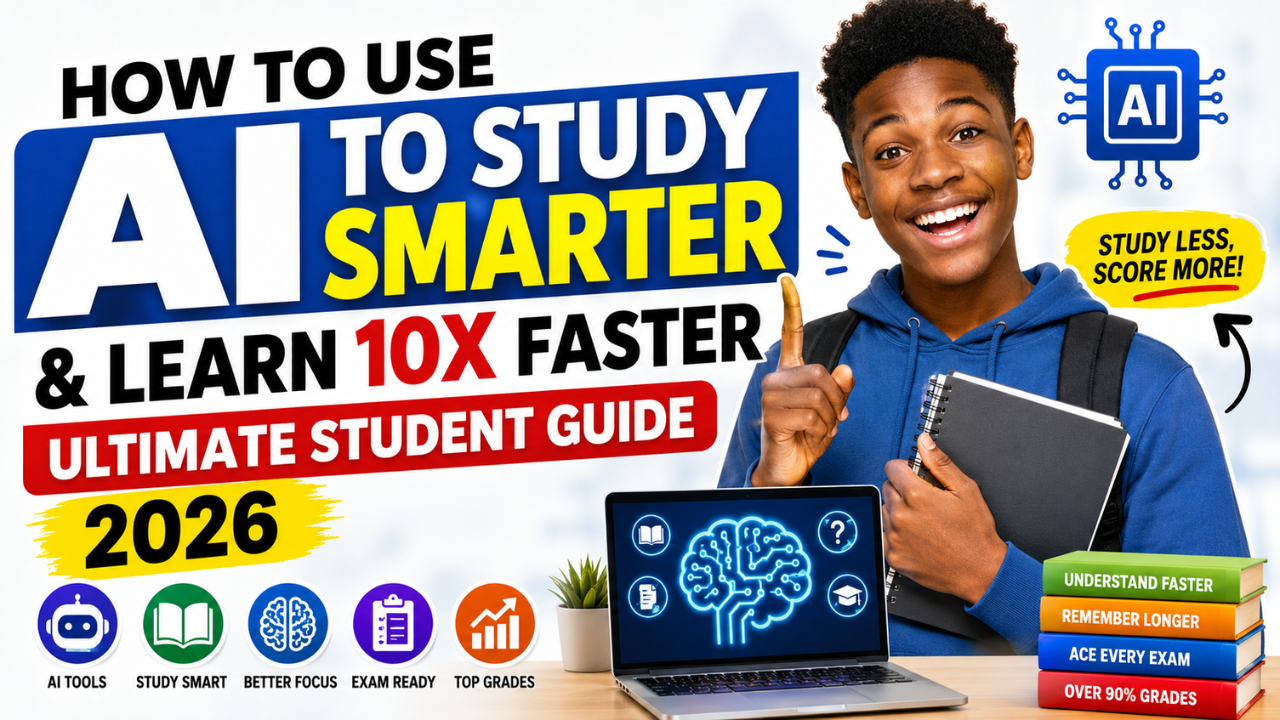How to Use AI to Study Smarter and Learn 10x Faster. The Ultimate Student Guide (2026)