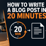 How to Use Claude AI to Plan, Outline, and Write a Full Blog Post in 20 Minutes (Step-by-Step Guide with Screenshots)