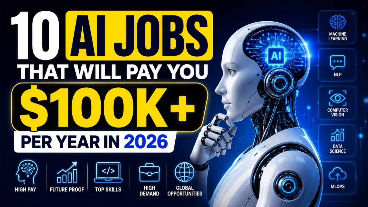 10 AI Jobs That Will Pay You $100K+ Per Year in 2026