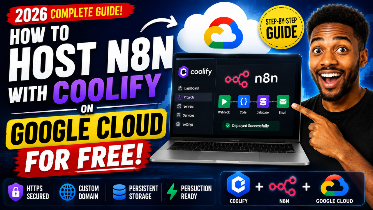 How to Host n8n with Coolify on Google Cloud for Free in 2026: The Complete Step-by-Step Guide