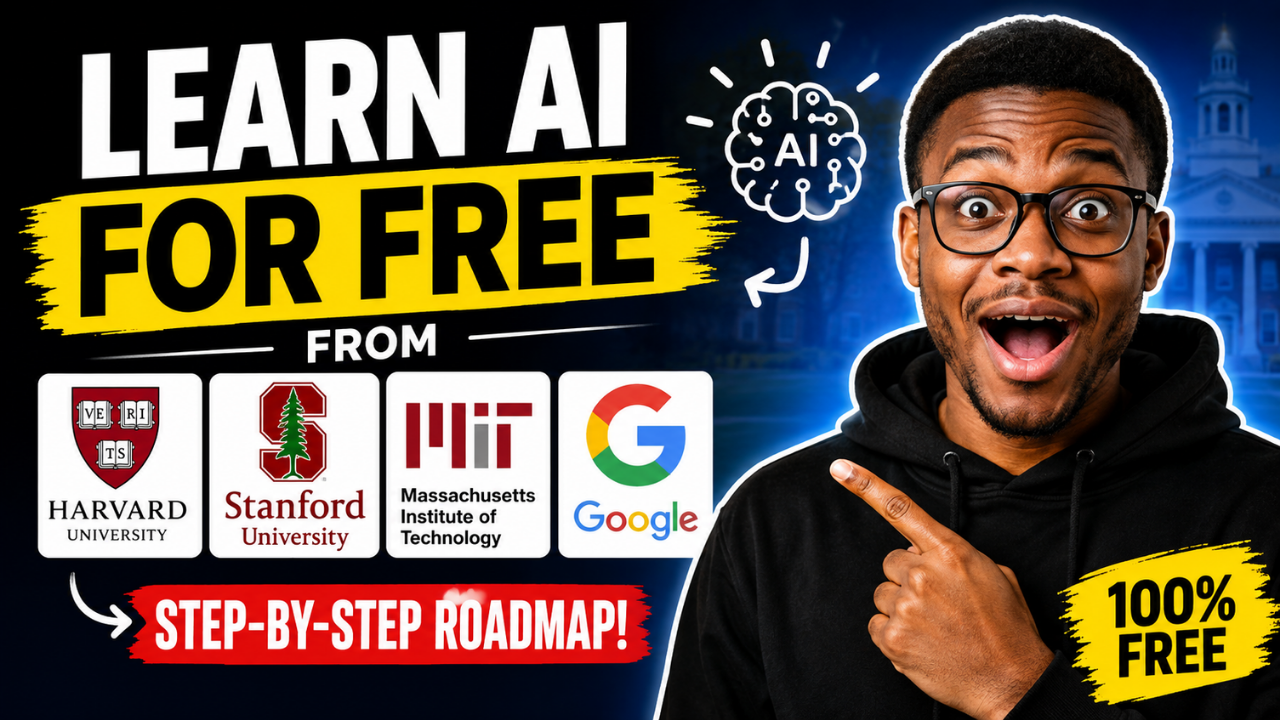 How to Learn AI for FREE from Harvard, Stanford, MIT & Google