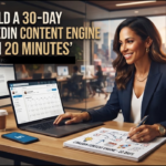 How to Build a 30-Day LinkedIn Content Calendar With AI in 20 Minutes