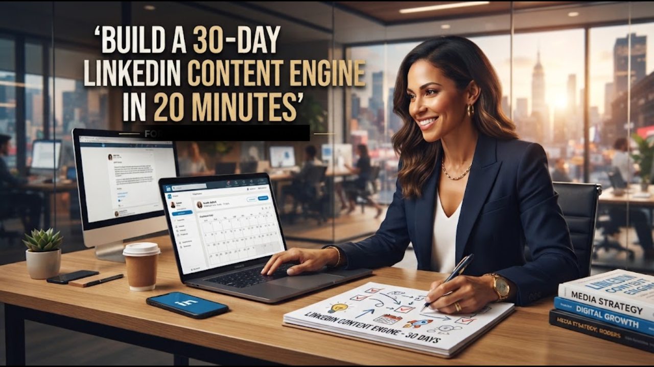 How to Build a 30-Day LinkedIn Content Calendar With AI in 20 Minutes
