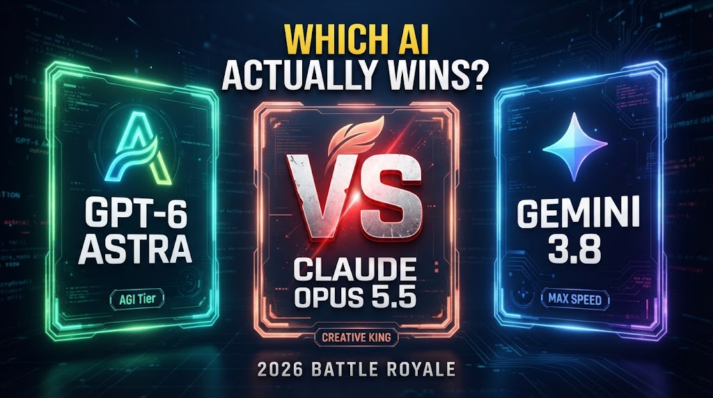 GPT‑6 Astra vs. Claude Opus 5.5 vs. Gemini 3.8: Which AI Actually Wins in 2026?