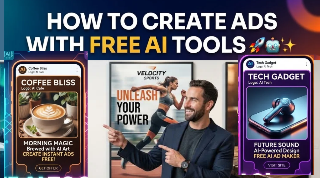 how to create ADS for free with AI