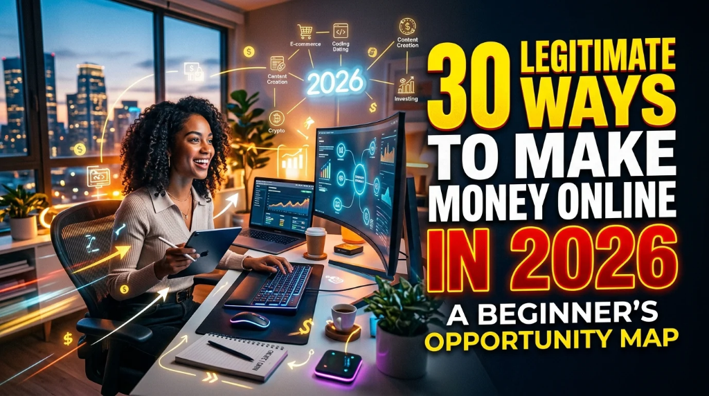 30 Legitimate Ways to Make Money Online in 2026: A Beginner's Opportunity Map
