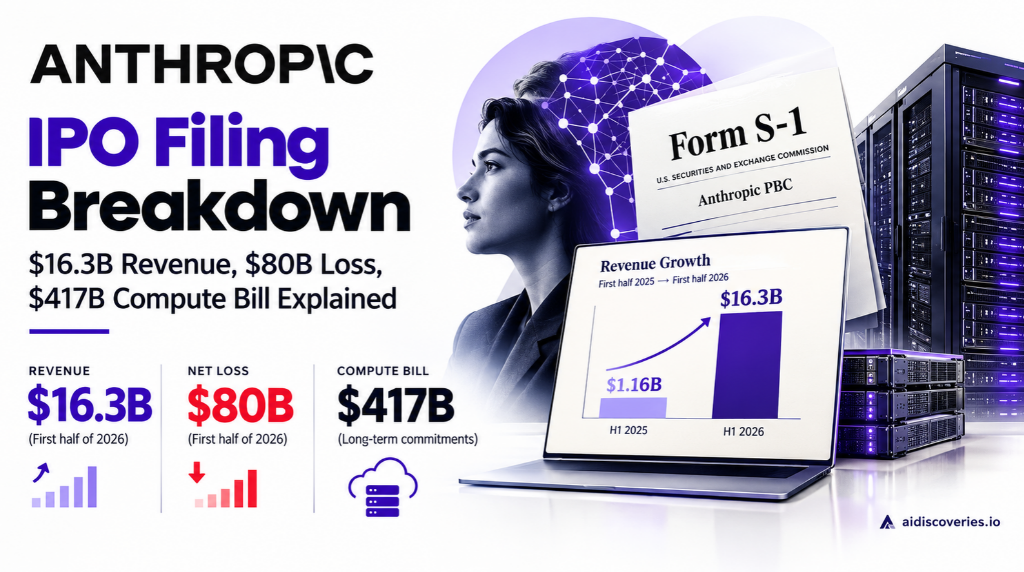 Anthropic IPO Filing Breakdown: $16.3B Revenue, $80B Loss, $417B Compute Bill Explained