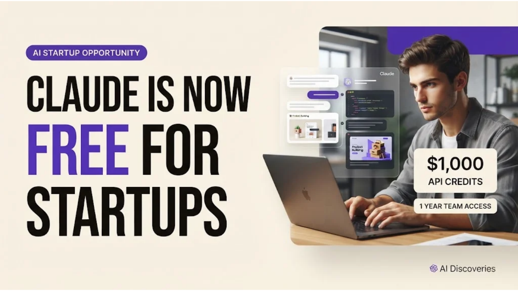 Claude Is Now Free for Startups: How to Apply Step by Step